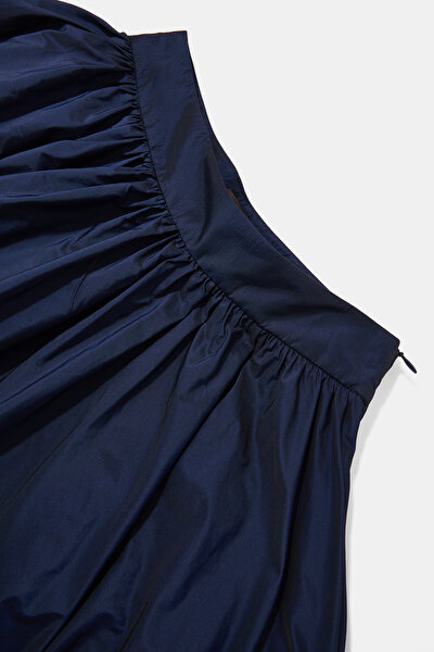 NAVY BLUE MIDI SKIRT 8