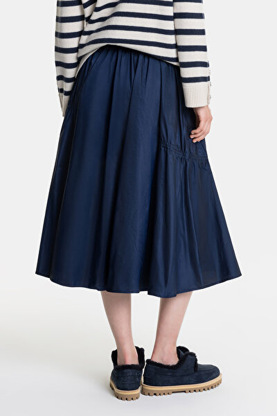 NAVY BLUE MIDI SKIRT 4