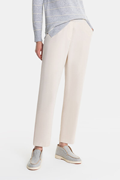 ECRU SKINNY LEG TROUSERS 3