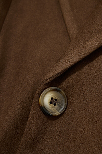 BROWN BUTTONED JACKET 4