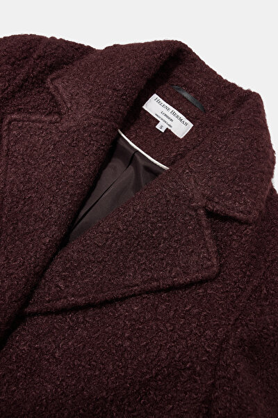 MAROON REEFER JACKET 5