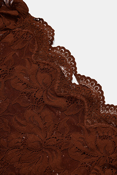 RED BROWN OFF THE SHOULDER BLOUSE 3