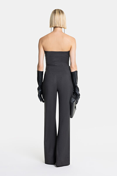 ANTHRACITE STRAPLESS SLEEVELESS JUMPSUIT 4