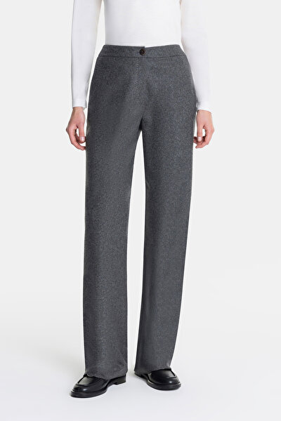 DARK GREY STRAIGHT CUT TROUSERS 3