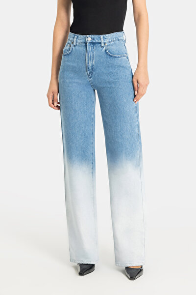 LIGHT BLUE WIDE LEG TROUSERS 3