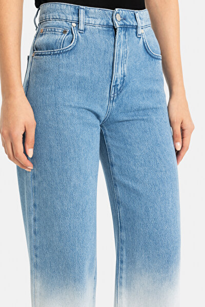 LIGHT BLUE WIDE LEG TROUSERS 5