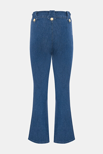 DARK BLUE WIDE LEG TROUSERS 9