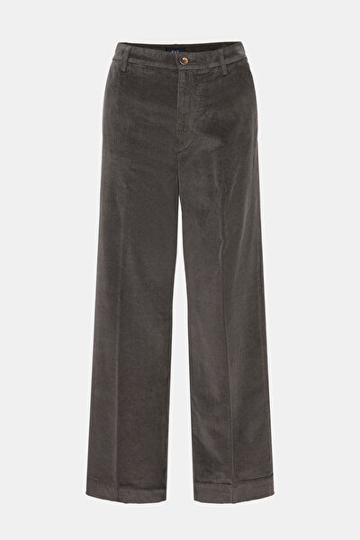 DARK BROWN STRAIGHT CUT TROUSERS 3