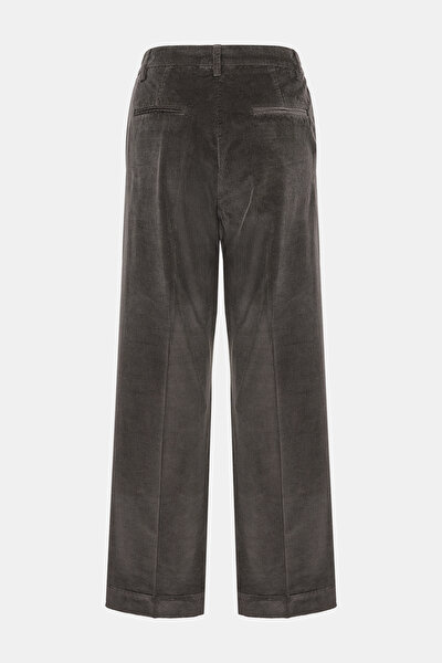 DARK BROWN STRAIGHT CUT TROUSERS 4