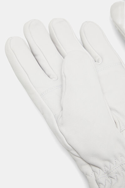 WHİTE LEATHER GLOVE 4