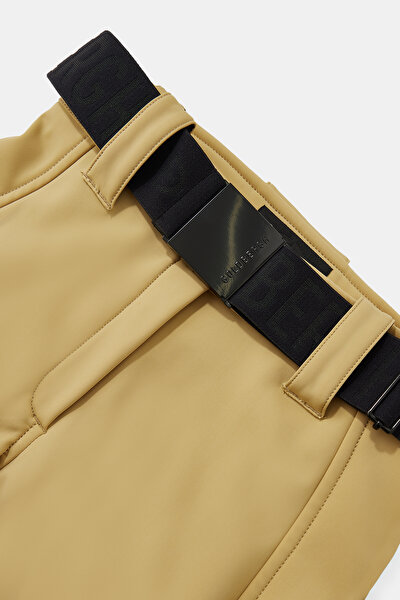 BEIGE STRAIGHT CUT TROUSERS 3
