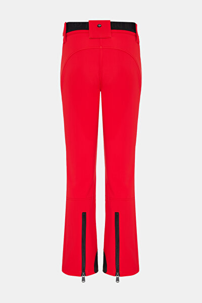 RED STRAIGHT CUT TROUSERS 4