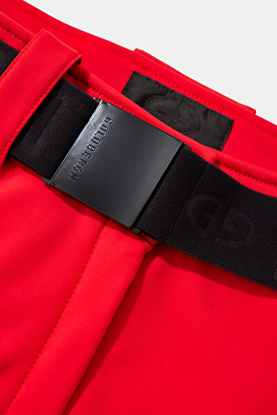 RED STRAIGHT CUT TROUSERS 5