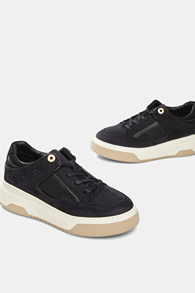 BLACK MONOGRAM LEATHER SHOE 4