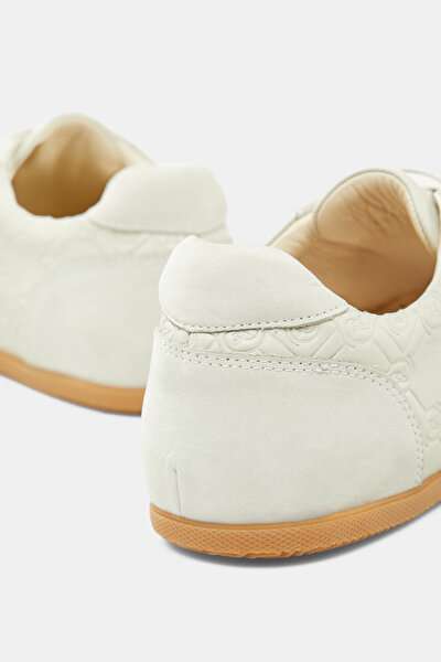 TAN MONOGRAM LEATHER SHOE 5