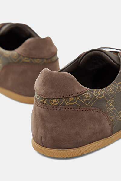 BEIGE MONOGRAM LEATHER SHOE 5