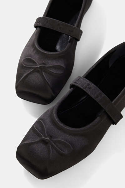 BLACK FLAT SHOES 4