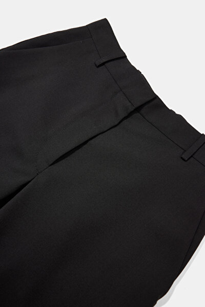 BLACK WOOL TROUSERS 3