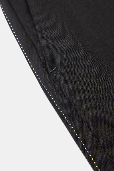 BLACK WOOL TROUSERS 4