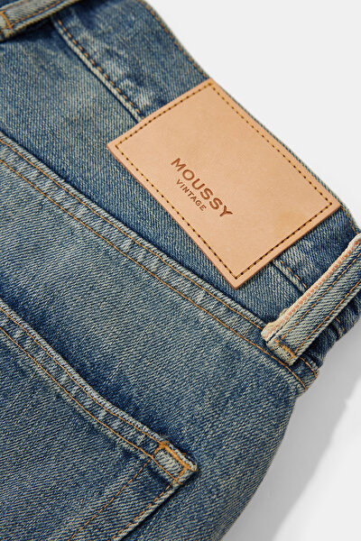 BLUE STRAİGHT CUT TROUSERS 4