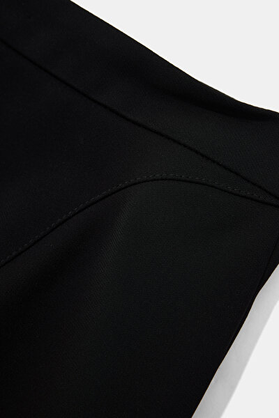 BLACK VISCOSE TROUSERS 4