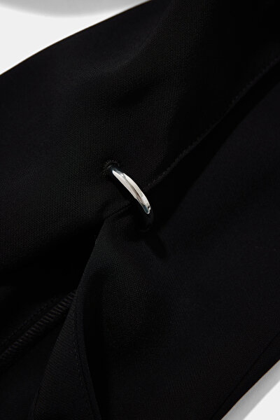 BLACK VISCOSE TROUSERS 5