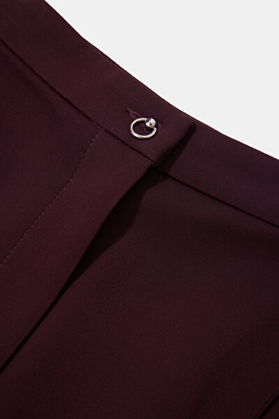 MAROON VİSCOSE TROUSERS 3