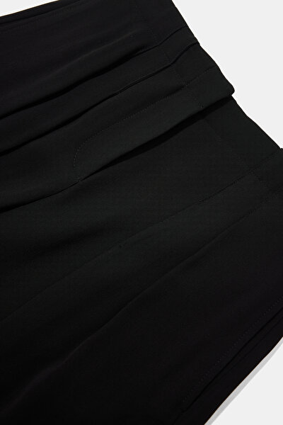 BLACK VISCOSE TROUSERS 3