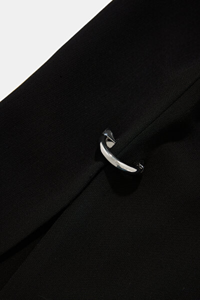 BLACK VISCOSE TROUSERS 4
