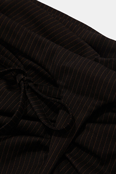 BLACK VISCOSE SKIRT 3