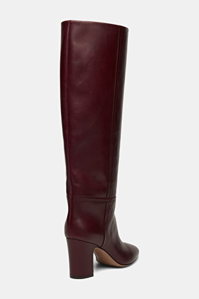 RED BROWN LEATHER BOOT 3