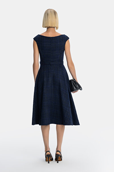NAVY BLUE SLEEVELESS DRESS 3
