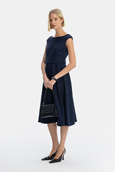 NAVY BLUE SLEEVELESS DRESS 5