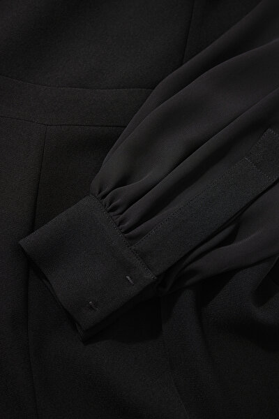 BLACK BOAT NECK LONG SLEEVE JUMPSUIT 9