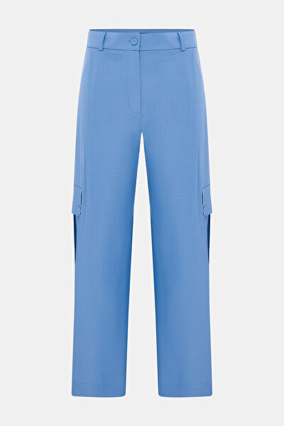 BLUE STRAIGHT CUT TROUSERS 5