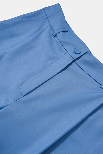 BLUE STRAIGHT CUT TROUSERS 8