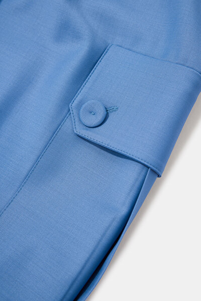 BLUE STRAIGHT CUT TROUSERS 9