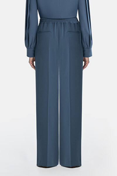 BLUE STRAIGHT CUT TROUSERS 3