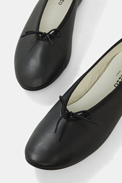 BLACK FLAT SHOES 4