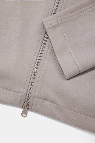 BEIGE HOODIE SWEATSHIRT 5