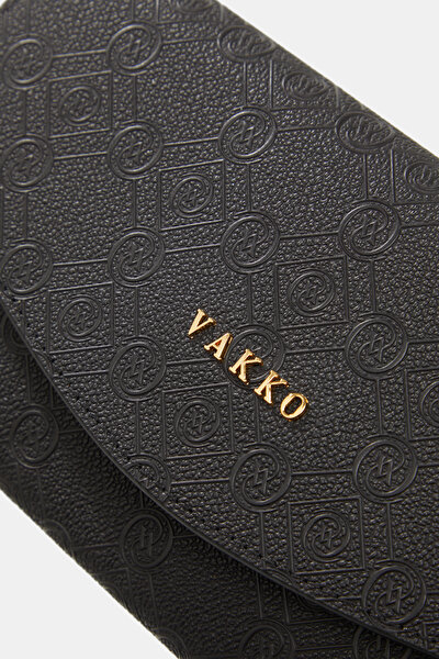 BLACK MONOGRAM WALLET 5