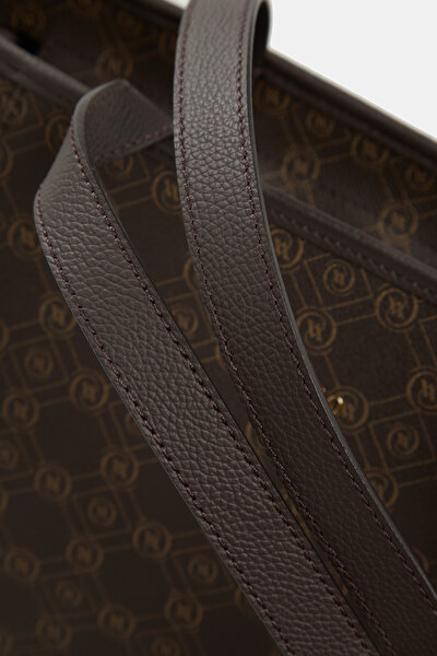 BEIGE MONOGRAM BAG 5