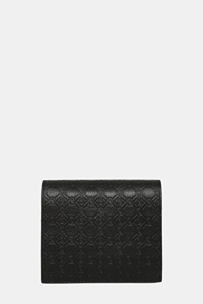 BLACK MONOGRAM LEATHER BAG 4