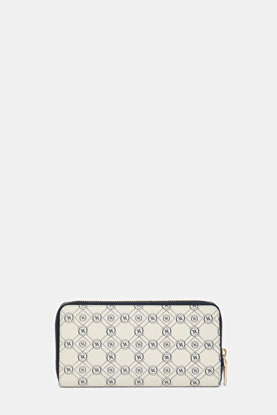 NAVY BLUE MONOGRAM WALLET 3