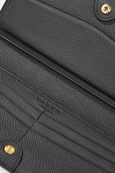 BLACK MONOGRAM WALLET 5