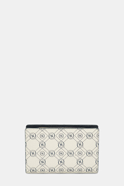 NAVY BLUE MONOGRAM WALLET 3