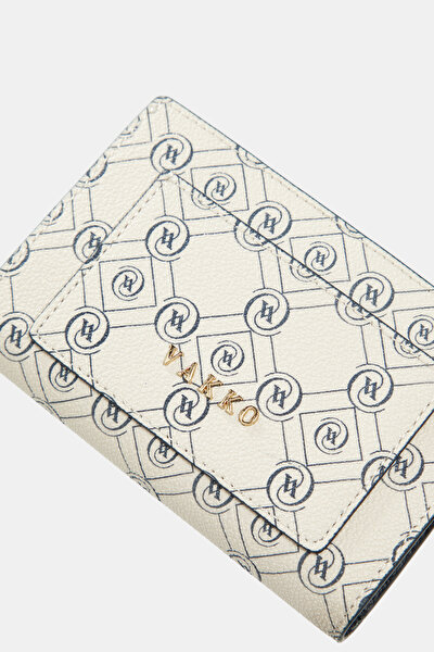NAVY BLUE MONOGRAM WALLET 5