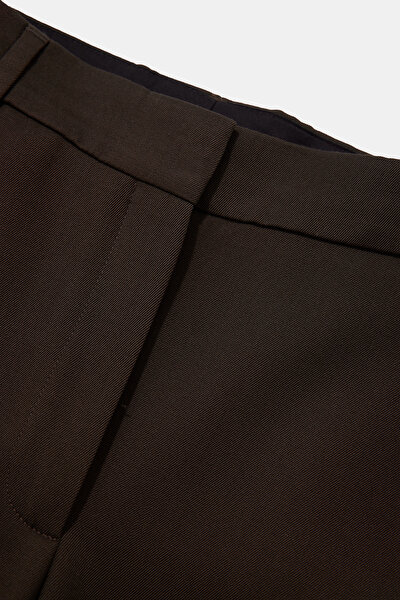 BROWN STRAİGHT CUT TROUSERS 3