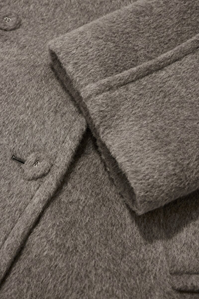 LIGHT GREY REEFER JACKET 4