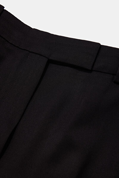 BLACK STRAİGHT CUT TROUSERS 3
